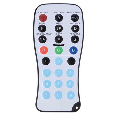 Adj Wireless Infrared Remote Control Upto - 30 ft. ADJ LED RC